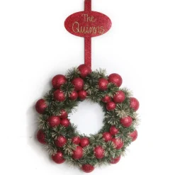 Personalised Red Wreath Hanger Wreath Hangers And Stands|