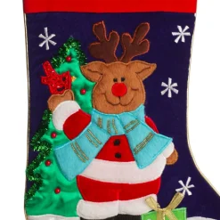 Personalised Reindeer Christmas Stocking Personalised Stockings|