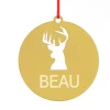 Personalised Reindeer Cutout Christmas Decoration Personalised Decorations|