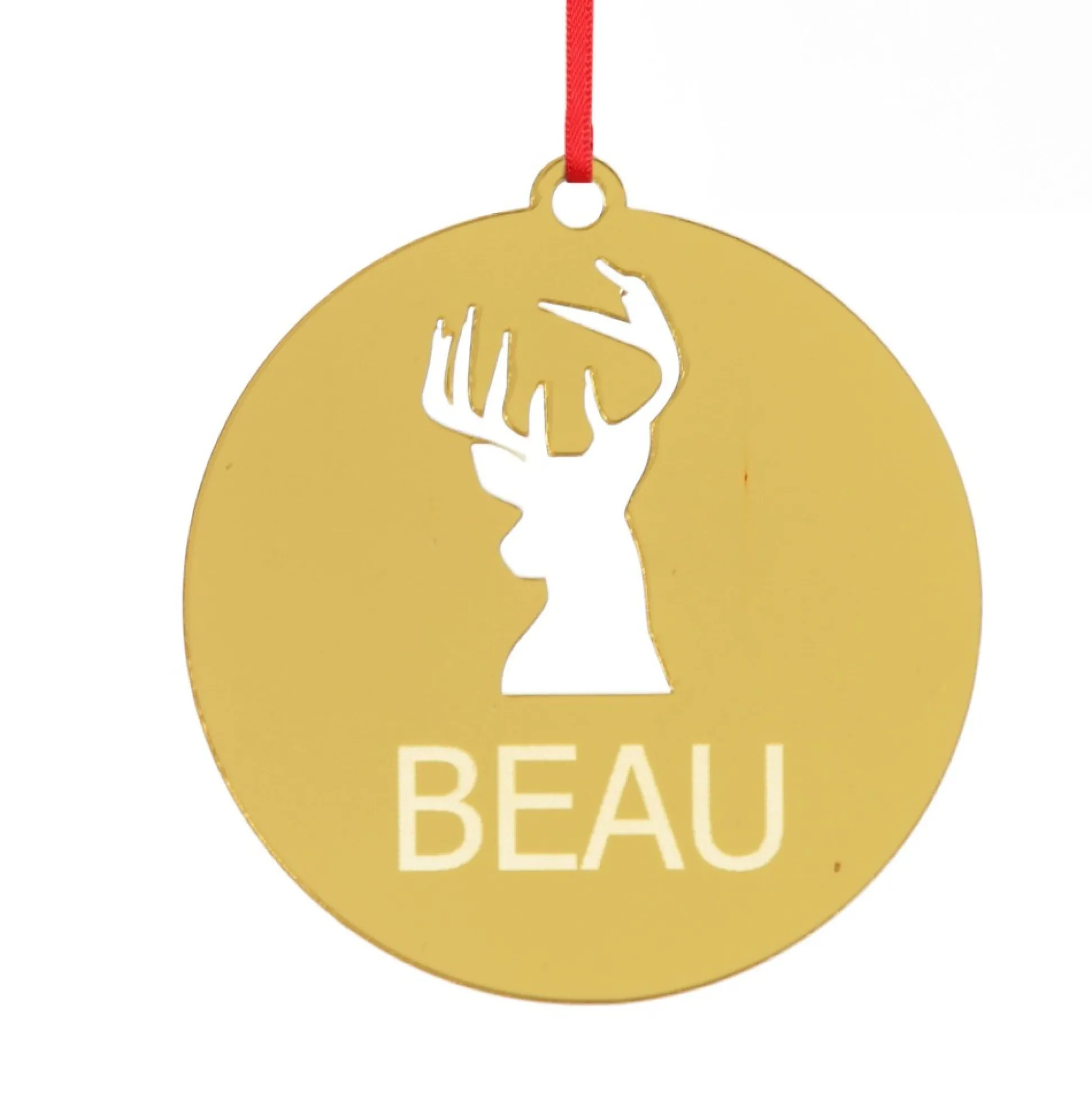 Personalised Reindeer Cutout Christmas Decoration Personalised Decorations|