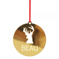 Personalised Reindeer Cutout Christmas Decoration Personalised Decorations|