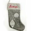 Personalised Silver Bauble Christmas Stocking Personalised Stockings|