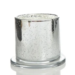 Personalised Silver Scented Christmas Candle with Glass Cloche Christmas Candles And Scents|