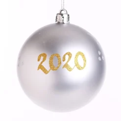 Personalised Silver Shatterproof Christmas Bauble Personalised Baubles|