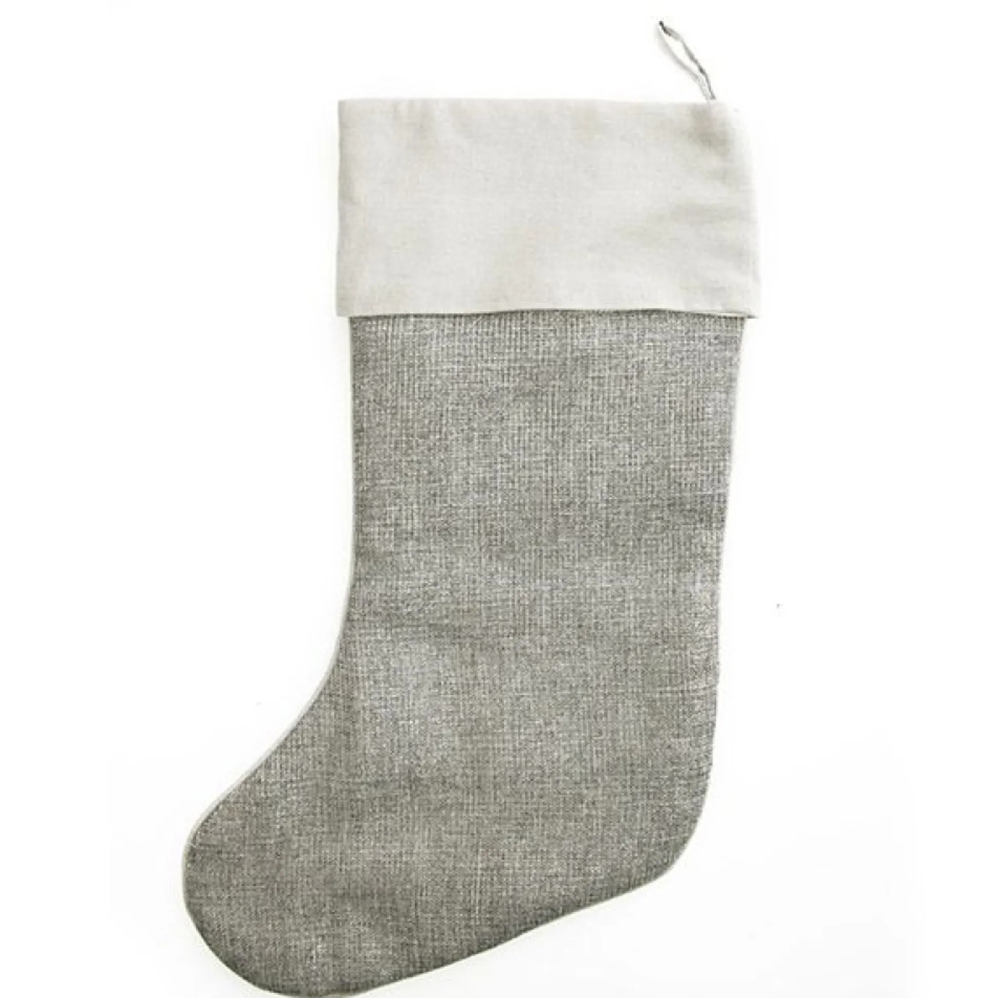 Personalised Silver Snowflake Christmas Stocking Personalised Stockings|