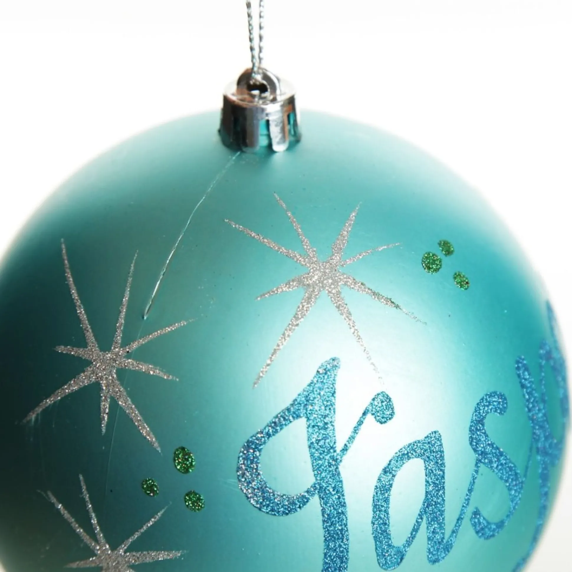 Personalised Sky Blue Shatterproof Christmas Bauble Personalised Baubles|