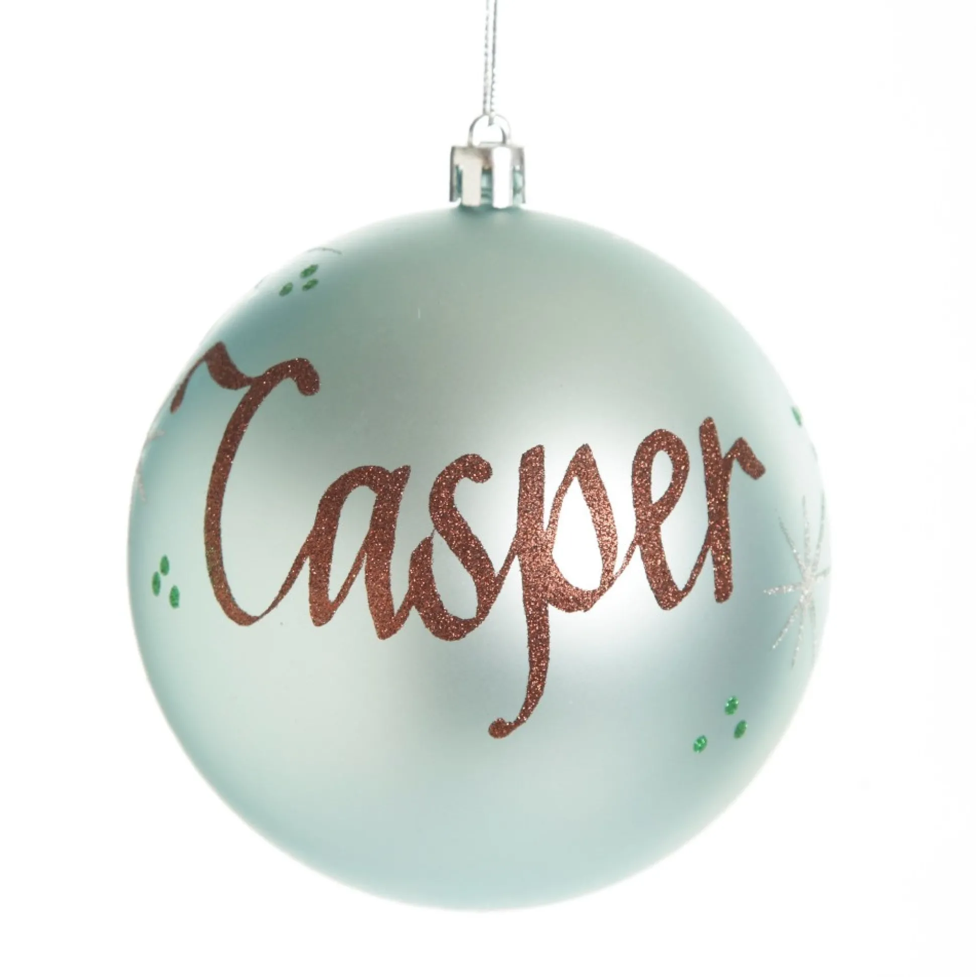 Personalised Sky Blue Shatterproof Christmas Bauble Personalised Baubles|