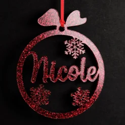 Personalised Snowflake Laser Cut Christmas Decoration Personalised Decorations|