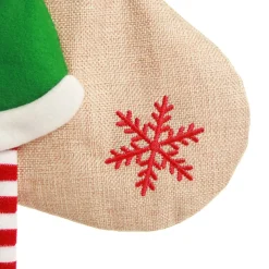 Personalised Snowman Christmas Stocking with Dangly Legs Personalised Stockings|