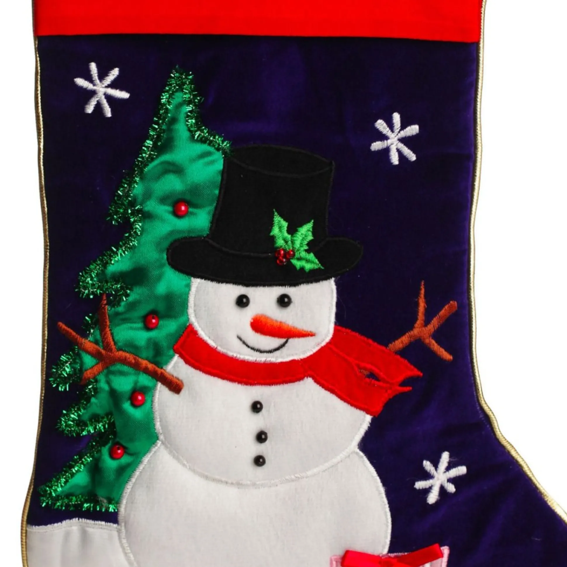 Personalised Snowman Christmas Stocking Personalised Stockings|