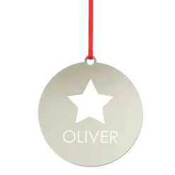 Personalised Star Cutout Christmas Decoration Personalised Decorations|