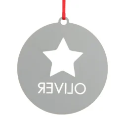 Personalised Star Cutout Christmas Decoration Personalised Decorations|