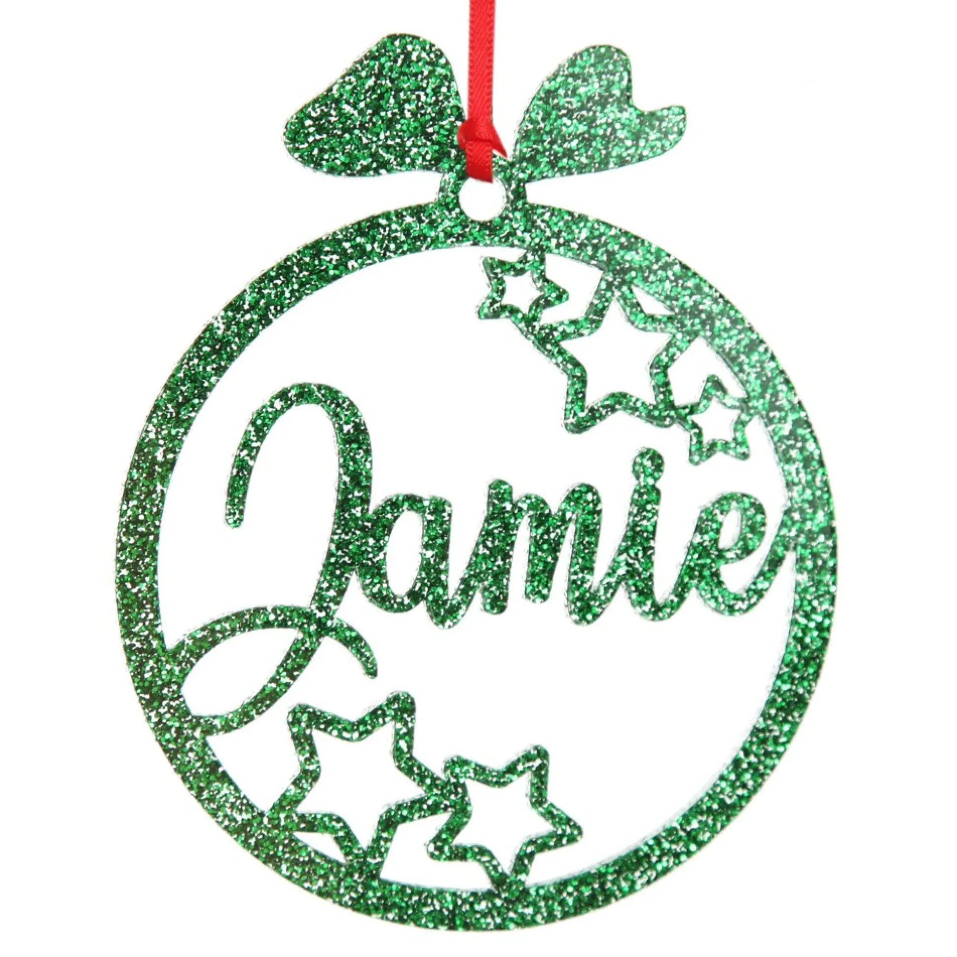 Personalised Stars Laser Cut Christmas Decoration Personalised Decorations|
