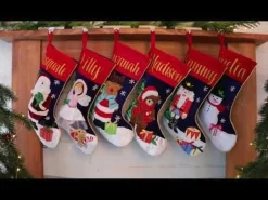 Personalised Teddy Bear Christmas Stocking Personalised Stockings|