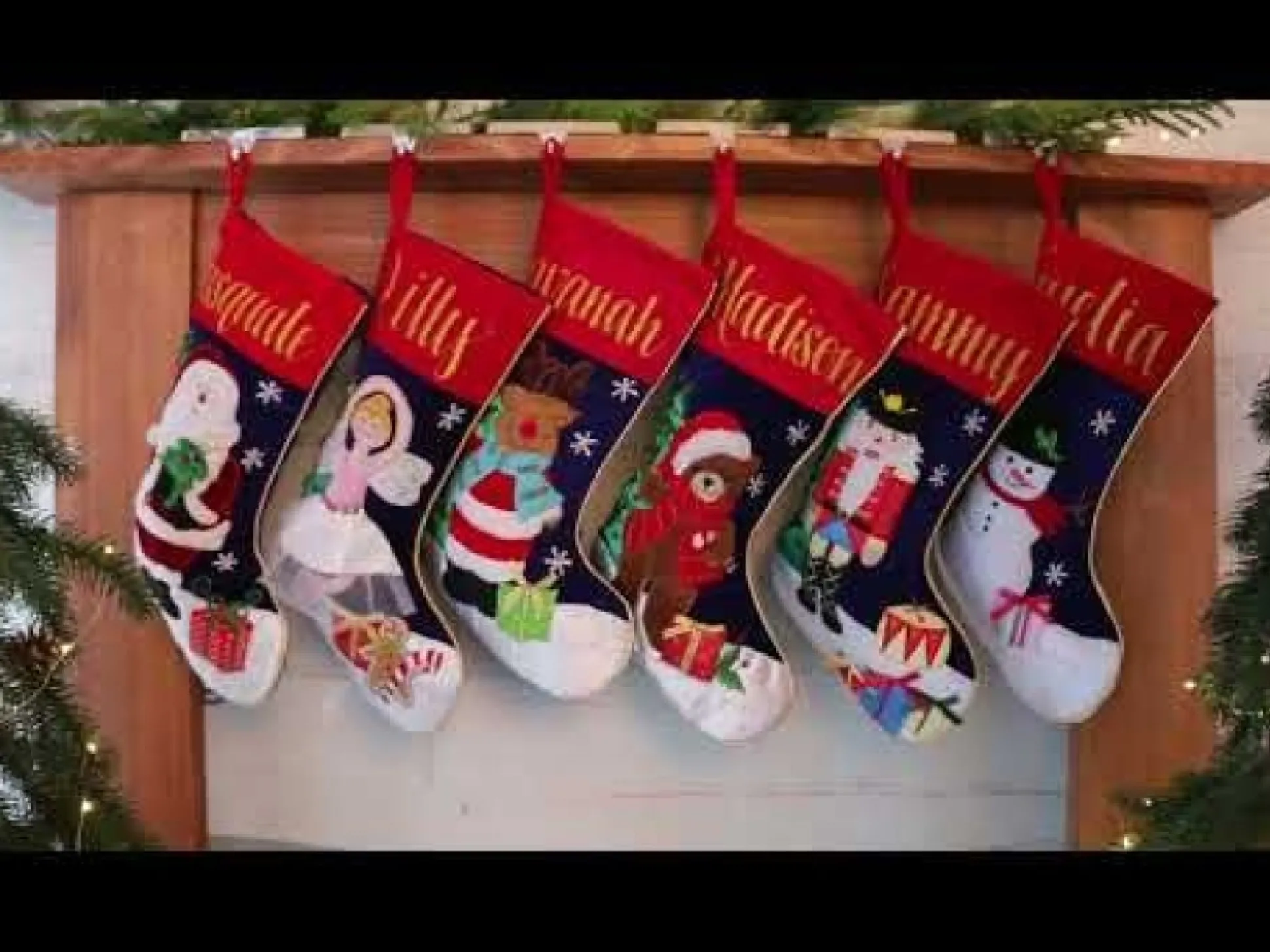 Personalised Teddy Bear Christmas Stocking Personalised Stockings|