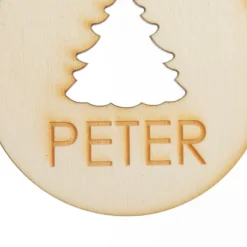 Personalised Tree Cutout Christmas Decoration Personalised Decorations|