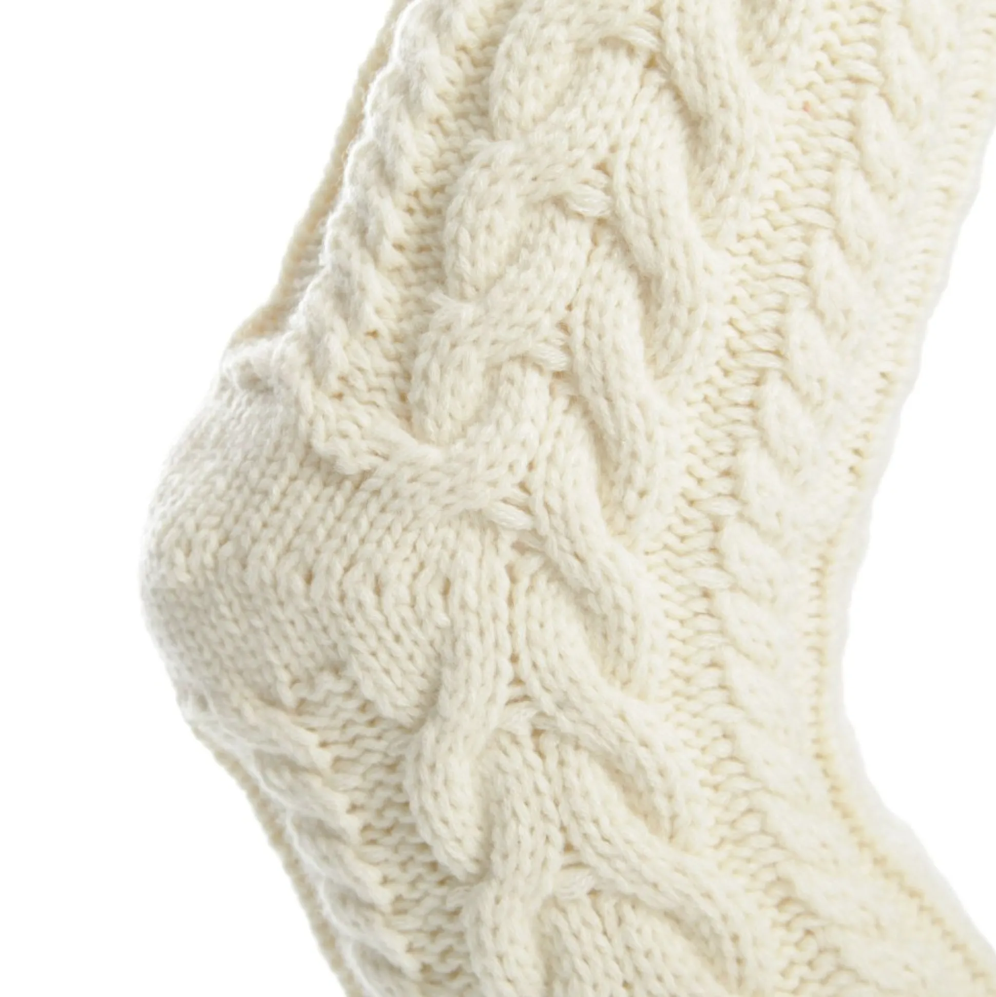 Personalised White Cable Knit Christmas Stocking Personalised Stockings|