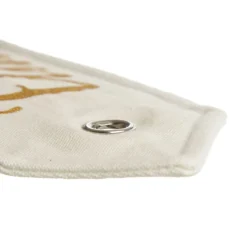 Personalised White Linen Santa Sack Tag Small Personalised Santa Sacks|