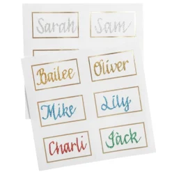 Personalised White with Silver Snowflake Bon Bon - Single Christmas Bon Bons|