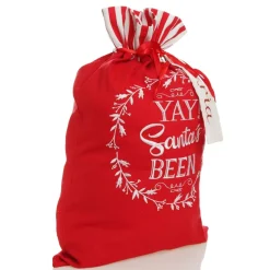 Personalised 'Yay Santas Been' Santa Sack Personalised Santa Sacks|