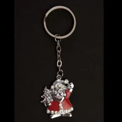 Pewter Santa Keyring Christmas Gifts|