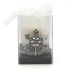Pewter Snowflake Tea Light Christmas Candles And Scents|