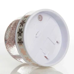 Photo Snow Dome - Rose Gold Snowflakes Christmas Snowglobes|