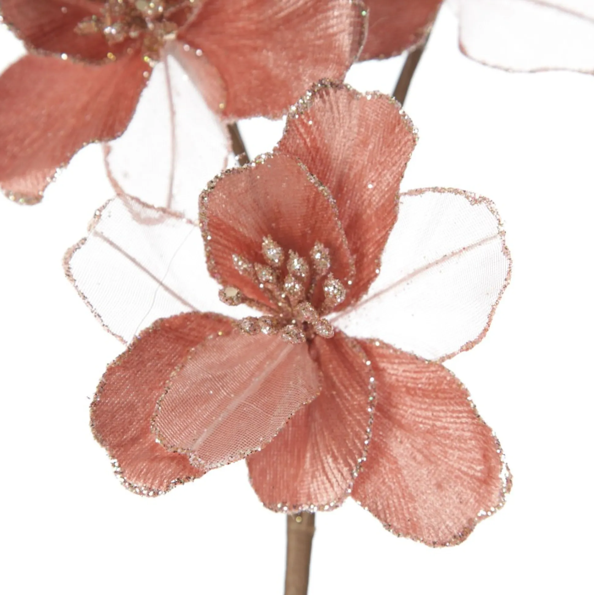 Pink and Champagne Flower Blossom Spray Christmas Sprays|