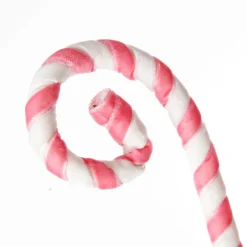 Pink and White Velvet Candy Cane Pick Christmas Tree Picks|