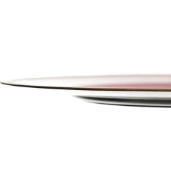 Pink Charger Plate with Gold Edging Christmas Table Decor|