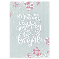 Pink Christmas Dreams Poster Christmas Prints|