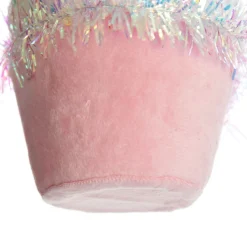 Pink Cupcake with Frosting and Sprinkles Christmas Tree Decoration Christmas Tree Decorations|