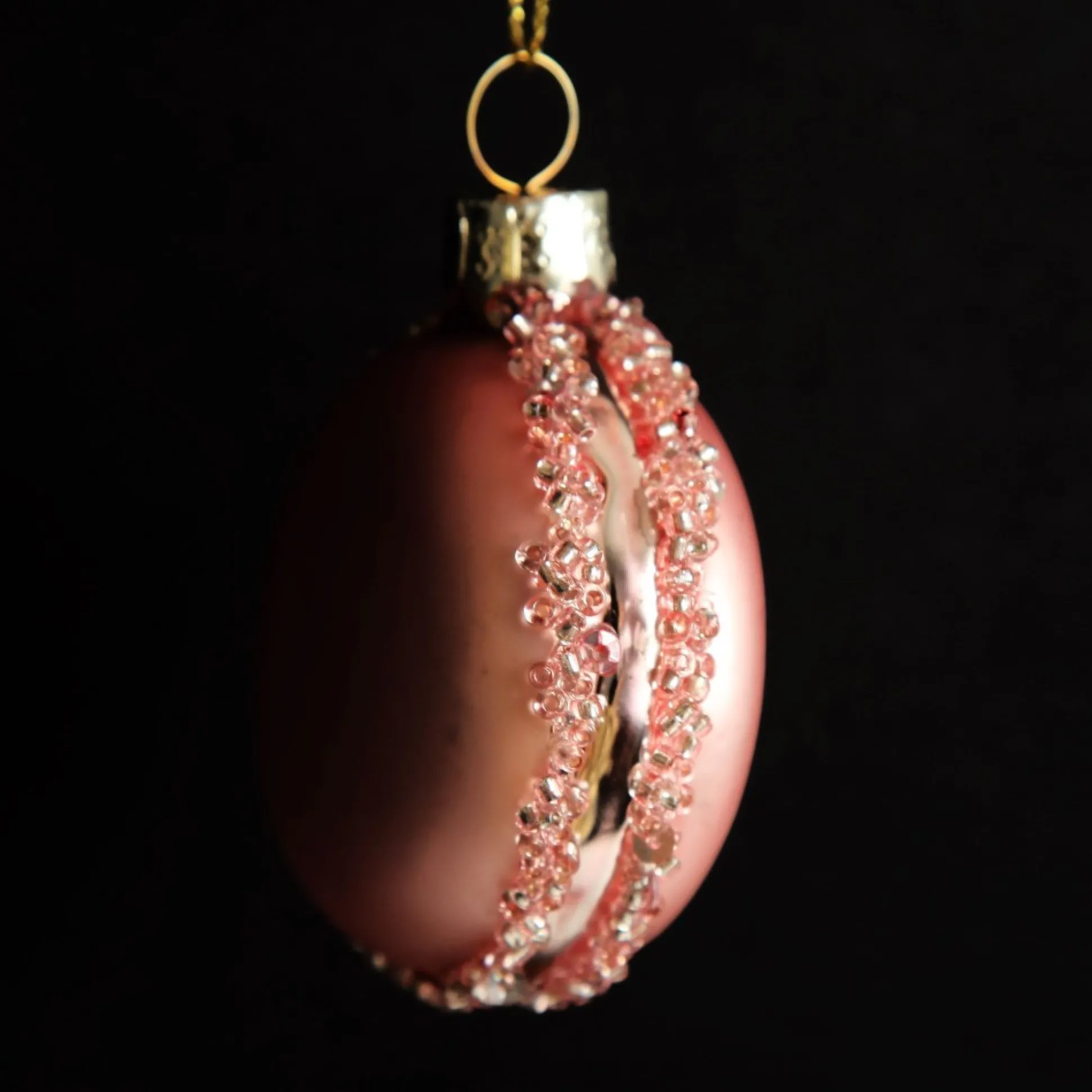 Pink Glass Macaron Christmas Tree Decoration Christmas Tree Decorations|
