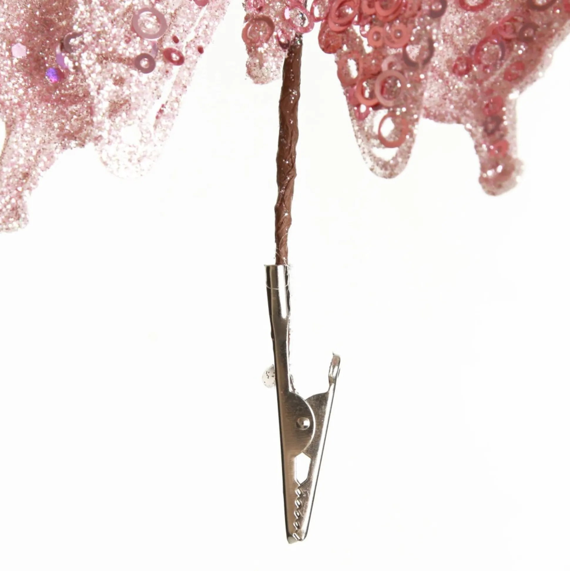 Pink Glitter and Sequin Butterfly Clip Butterflies And Birds|