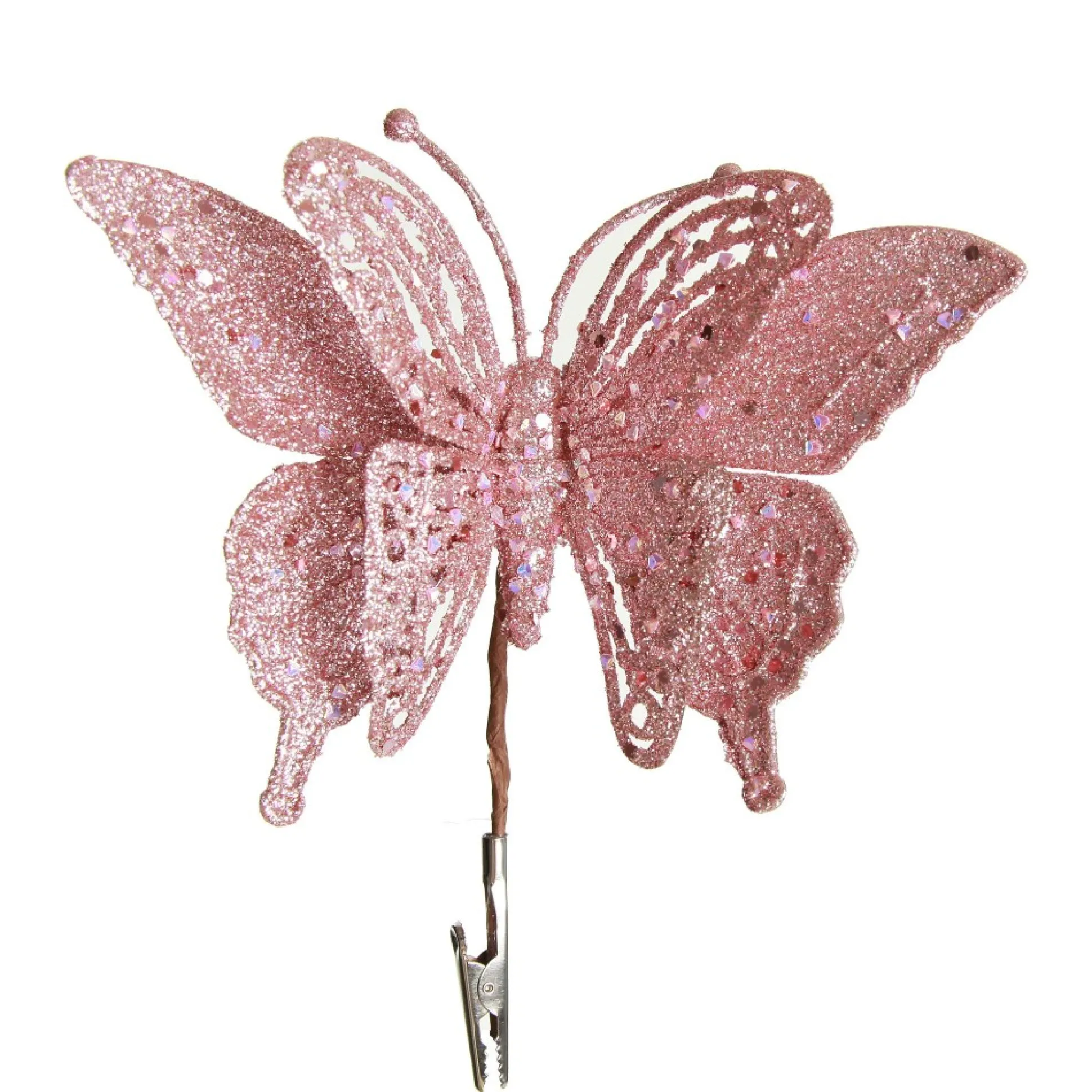 Pink Glitter Butterfly Clip Butterflies And Birds|
