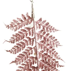 Pink Glitter Fern and Pearl Christmas Tree Decoration Christmas Tree Decorations|