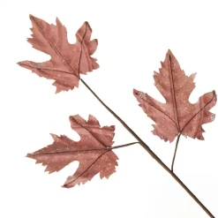 Pink Glitter Maple Leaf Spray Christmas Sprays|