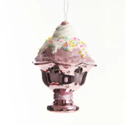Pink Ice Cream Sundae Hanging Christmas Decoration Christmas Tree Decorations|