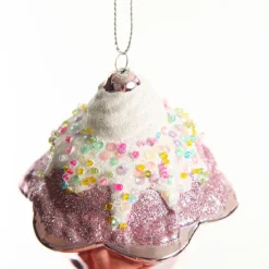 Pink Ice Cream Sundae Hanging Christmas Decoration Christmas Tree Decorations|