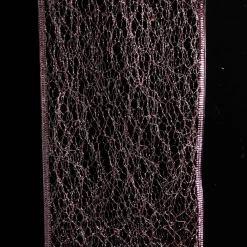 Pink Spider Mesh Wired Christmas Ribbon Garland Tree Garlands|