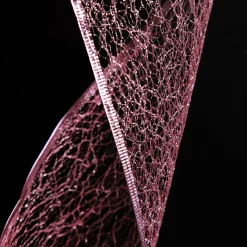 Pink Spider Mesh Wired Christmas Ribbon Garland Tree Garlands|