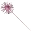 Pink Starburst Sparkle Pick Christmas Tree Picks|