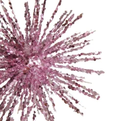 Pink Starburst Sparkle Pick Christmas Tree Picks|