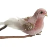 Pink Velvet Bird with Sequins Butterflies And Birds|