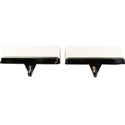 Plain Chrome Christmas Stocking Hanger - Set of 2 Stocking Hangers|