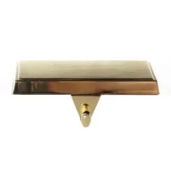 Plain Gold Christmas Stocking Hanger - Set of 2 Stocking Hangers|