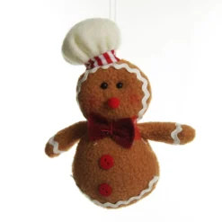 Plush Gingerbread with Chef Hat Tree Decoration Christmas Tree Decorations|
