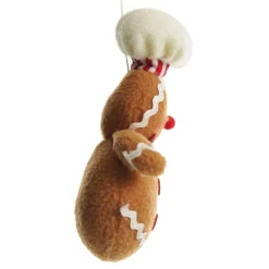 Plush Gingerbread with Chef Hat Tree Decoration Christmas Tree Decorations|