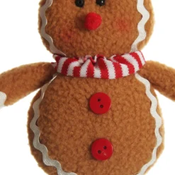 Plush Gingerbread with Red Bow Tree Decoration Christmas Tree Decorations|