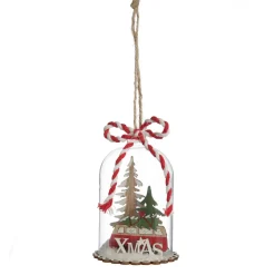 Plywood Combi Dome Hanging Decoration Christmas Tree Decorations|